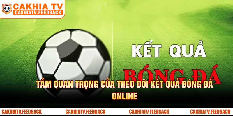 Tầm quan trọng của theo dõi kết quả bóng đá online